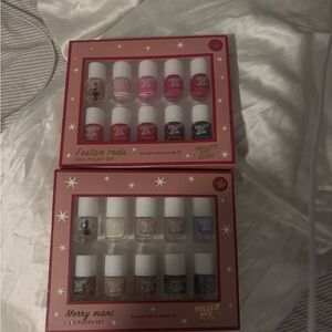 Women’s Festive & Merry Mani Nail Polish Set - Pink, Red, Neutral Shades